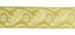 Picture of Galloon Gold and color Leaves and Flowers H. cm 4 (1,6 inch) Metallic thread Fabric high content of Gold Bordeaux Olive Green Violet Green Flag White Trim Orphrey Banding for liturgical Vestments 