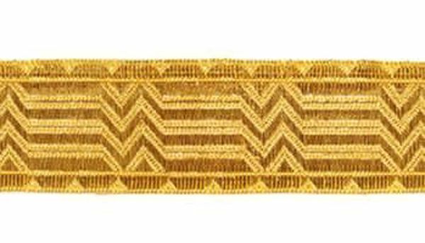 Picture of Golden Galloon broken Sticks H. 3 cm (1,2 inch) cotton-blend