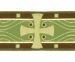 Picture of Galloon Cross H. cm 8 (3,1 inch) Viscose and Polyester Fabric Red Celestial Olive Green Violet Yellow White Yellow Trim Orphrey Banding for liturgical Vestments 