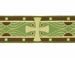 Immagine di Gallone laminette Croce H. cm 8 (3,1 inch) Viscosa Poliestere Rosso Celeste Verde Viola Giallo Zecchino Bianco/Giallo Tessuto per Paramenti liturgici