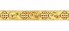 Picture of Gold Galloon Flower H. 1,5 cm (0,6 inch) cotton-blend