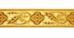 Imagen de Galón tradicional oro Flor H. cm 3 (1,2 inch) Tejido mezcla Algodón Rojo Celestial Morado Amarillo Verde Bandera Blanco para Vestiduras litúrgicas