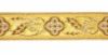Picture of Gold Galloon Flower H. 3 cm (1,2 inch) cotton-blend