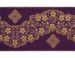 Picture of Orphrey Banding Fabric Golden Thread Cross Star H. cm 18 (7,1 inch) Polyester Acetate Red Celestial Olive Green Violet Yellow White Ivory Bordeaux for liturgical Vestments 
