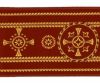Immagine di Stolone liturgico oro/colore Palmette H. 18 cm