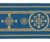Immagine di Stolone liturgico oro/colore Palmette H. 18 cm