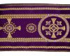 Immagine di Stolone liturgico oro/colore Palmette H. 18 cm