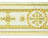 Immagine di Stolone liturgico oro/colore Palmette H. 18 cm
