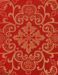 Immagine di Damasco sable filigranato Capitello H. cm 160 (63 inch) Acetato Viscosa Rosso Verde Viola Avorio Tessuto per Paramenti liturgici