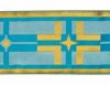 Imagen de Estolón para casulla oro/color Cruz Estrella H. 18 cm