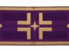 Imagen de Estolón para casulla oro/color Cruz Estrella H. 18 cm
