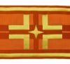 Imagen de Estolón para casulla oro/color Cruz Estrella H. 18 cm
