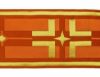 Imagen de Estolón para casulla oro/color Cruz Estrella H. 18 cm