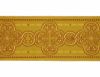 Immagine di Stolone Bizantino per casula oro/colore Anelli incrociati H. 18 cm