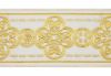 Immagine di Stolone Bizantino per casula oro/colore Anelli incrociati H. 18 cm