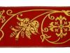 Immagine di Stolone per casula oro/colore Croce ramage H. 18 cm