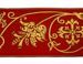 Immagine di Stolone Filo oro Croce ramage H. cm 18 (7,1 inch) Poliestere Acetato Rosso Celeste Verde Viola Giallo Zecchino Bianco Avorio/Bordeaux Tessuto per Paramenti liturgici
