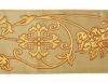 Immagine di Stolone per casula oro/colore Croce ramage H. 18 cm