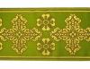 Immagine di Stolone per casula oro/colore Croce Ortodossa H. 18 cm