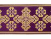 Immagine di Stolone per casula oro/colore Croce Ortodossa H. 18 cm