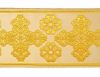 Immagine di Stolone per casula oro/colore Croce Ortodossa H. 18 cm
