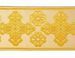 Picture of Orphrey Banding Fabric Golden Thread Cross H. cm 18 (7,1 inch) Polyester Acetate Red Celestial Olive Green Violet Yellow White Ivory Bordeaux for liturgical Vestments 