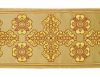 Immagine di Stolone per casula oro/colore Croce Ortodossa H. 18 cm