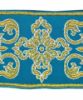 Picture of Gold/color Orphrey Orthodox Cross H. 18 cm (7,1 inch)