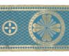 Picture of Gold/color liturgical Orphrey Cloverleaf Cross H. 18 cm (7,1 inch) lurex
