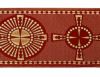 Immagine di Stolone per casula oro/colore Croce raggera H. 18 cm