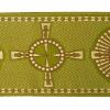 Immagine di Stolone per casula oro/colore Croce raggera H. 18 cm