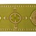 Picture of Orphrey Banding Fabric Gold Cross H. cm 18 (7,1 inch) Lurex Red Celestial Olive Green Violet White for liturgical Vestments 