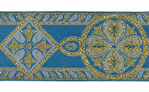 Imagen de Galón Bizantino oro H. 9 cm para ornamentos litúrgicos