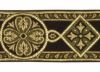 Immagine di Gallone laminette bizantino H. 8 cm per paramenti sacri