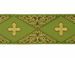 Picture of Galloon Golden Thread Rhombus & Crosses H. cm 9 (3,5 inch) Polyester and Acetate Fabric Red Celestial Olive Green Violet Yellow Ivory Black White Yellow Trim Orphrey Banding for liturgical Vestments 