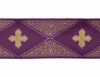 Immagine di Gallone liturgico in oro Rombi Croci H. 9 cm
