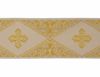 Immagine di Gallone liturgico in oro Rombi Croci H. 9 cm