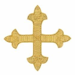 Picture of Embroidered Crosses Gold Embroidery H. cm 12 (4,7 inch) Metallic thread for Chasubles and liturgical Vestments