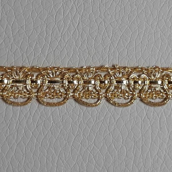 Picture of Gold Agremano Fleur-de-lis H. 0,8 cm (0,31 inch) metallic thread & viscose