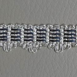 Picture of Agremano Braided Trim Silver metal 4-webbings H.cm 1,20 (1,47 inch.)  cm Metallic thread and Viscose Border Edge Trimming for liturgical Vestments