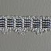 Picture of Agremano Braided Trim Silver metal 4-webbings H.cm 1,20 (1,47 inch.)  cm Metallic thread and Viscose Border Edge Trimming for liturgical Vestments