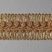 Imagen de Agreman Galón Hilo dorado H. cm 2,50 (0,98 inch.)Viscosa Poliéster Borde Ribete Pasamanería para Vestiduras litúrgicas 