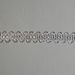 Immagine di Agremano metallo argento pizzo H. cm 1 (0,4 inch) filato metallico Viscosa Orlo Bordo Passamaneria per Paramenti sacri 
