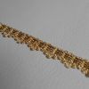 Imagen de Agreman dorado 3 tirillas hilo metálico y viscosa para vestimenta 