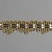 Picture of Agremano Braided Trim gold metal 2-webbings H. cm 0,8 (0,31 inch) Metallic thread and Viscose Border Edge Trimming for liturgical Vestments