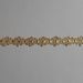 Picture of Agremano Braided Trim gold metal Double Edging H. cm 1,20 (0,47 inch.) Metallic thread and Viscose Border Edge Trimming for liturgical Vestments