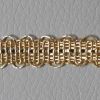 Imagen de Agreman dorado encaje H. 0,8 cm hilo metálico y viscosa para vestimenta 