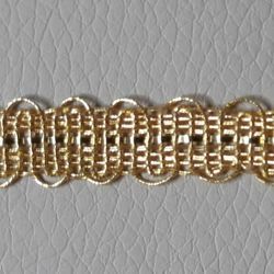 Picture of Agremano Braided Trim gold metal Embroidery H. cm 0,8 (0,31 inch) Metallic thread and Viscose Border Edge Trimming for liturgical Vestments