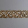Picture of Gold chain braided Trim H. 3,5 cm (1,4 inch) metallic thread & viscose