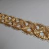 Picture of Gold chain braided Trim H. 3,5 cm (1,4 inch) metallic thread & viscose